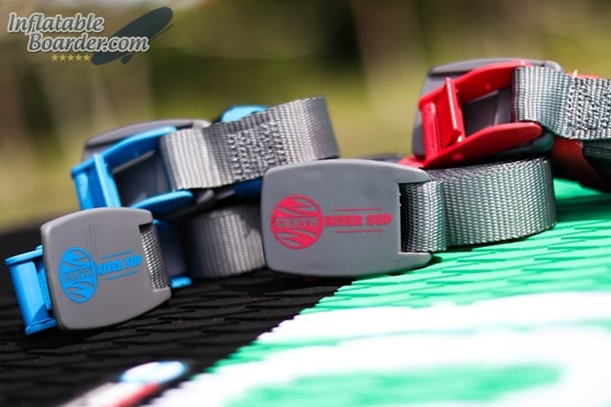 Earth River SUP Red and Blue Straps