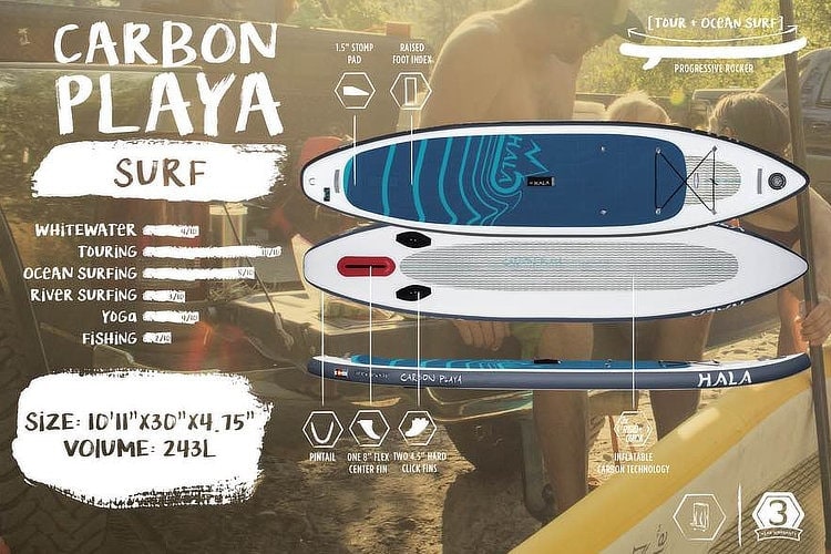 Hala Carbon Playa Surf SUP