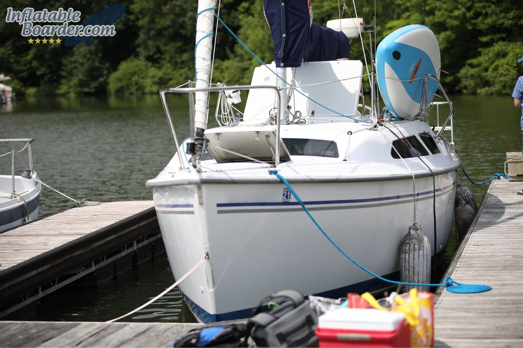 Body Glove iSUP on Boat