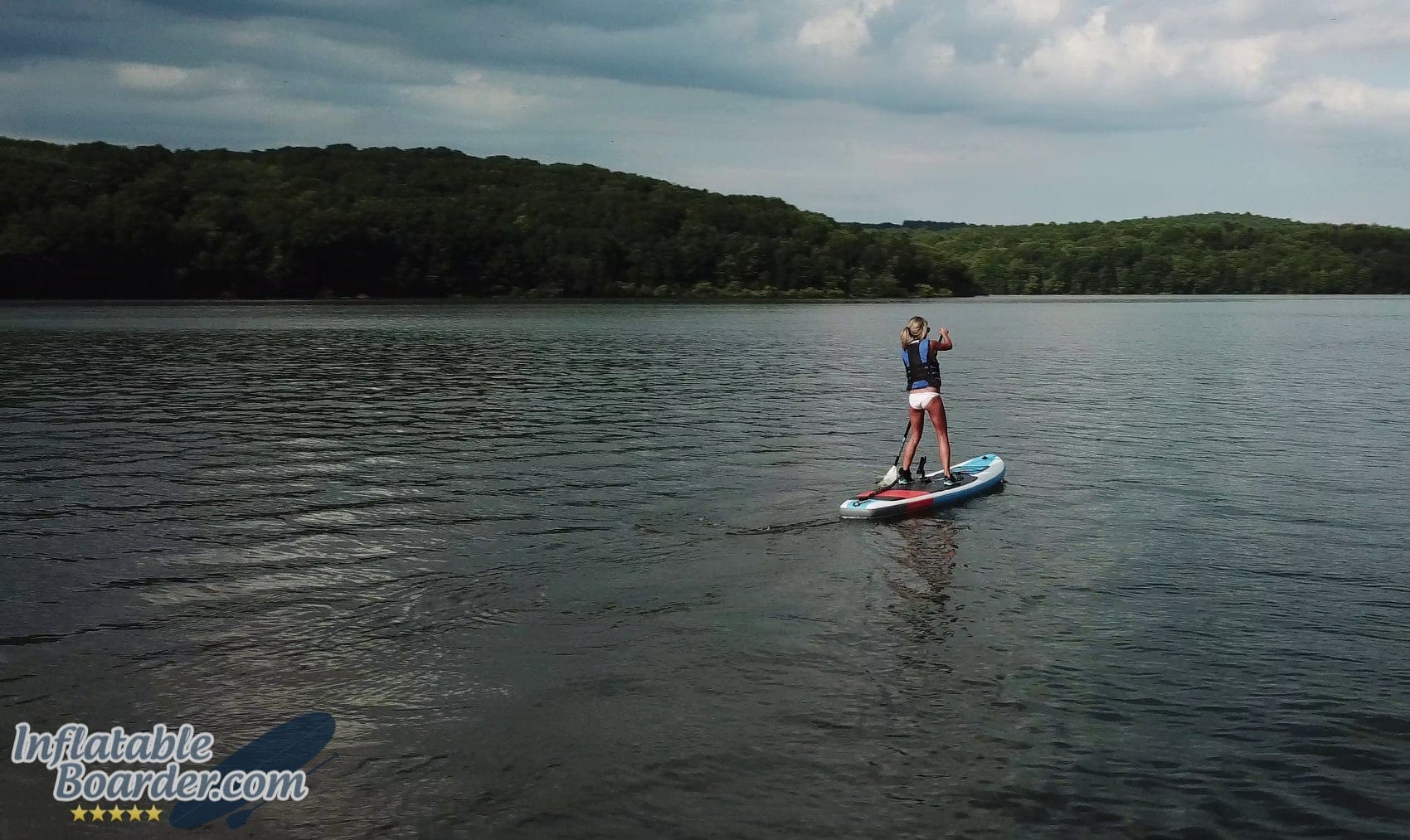 Woman Paddling SUP