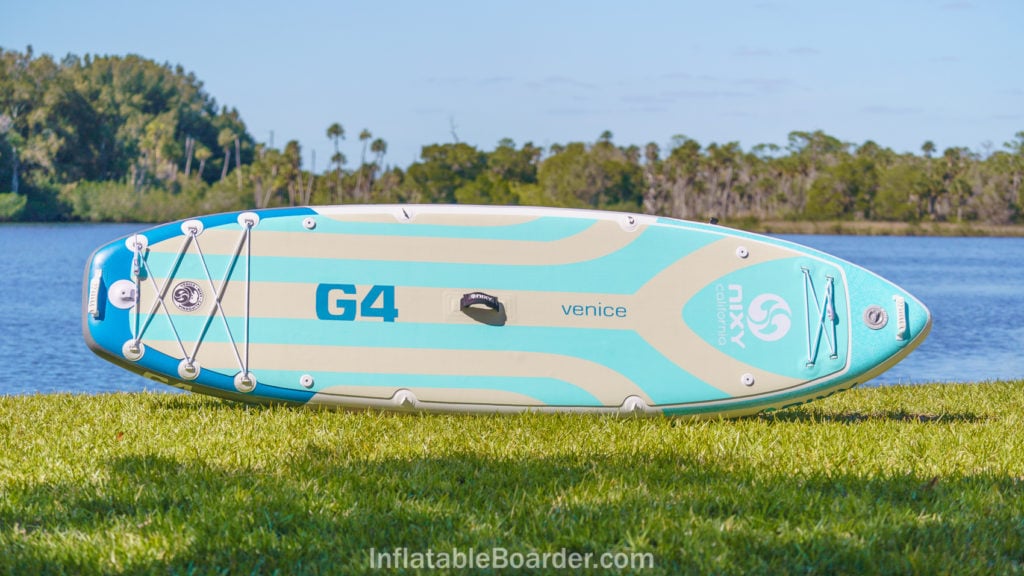 Top overview of the 2021 Nixy Venice G4 in aqua color option.