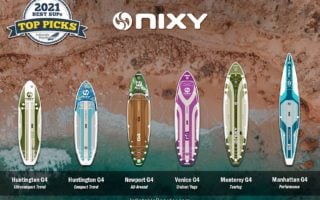 NIXY SUP inflatable paddle boards compared. Includes Huntington G4, Newport G4, Venice G4, Monterey G4, and Manhattan G4.