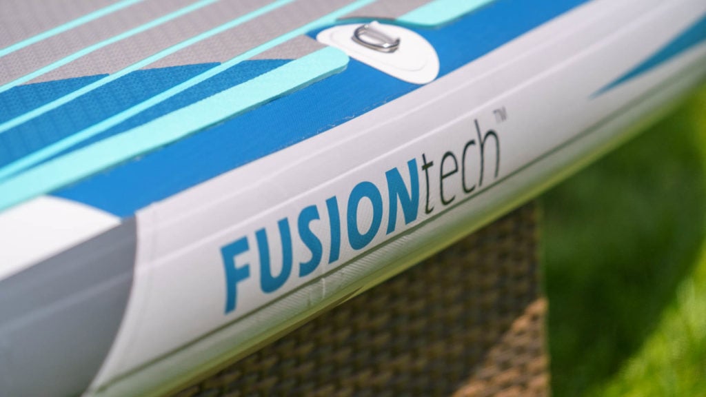 The side rail of the board reads Fusion Tech.