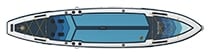 Blackfin Model V inflatable paddle board