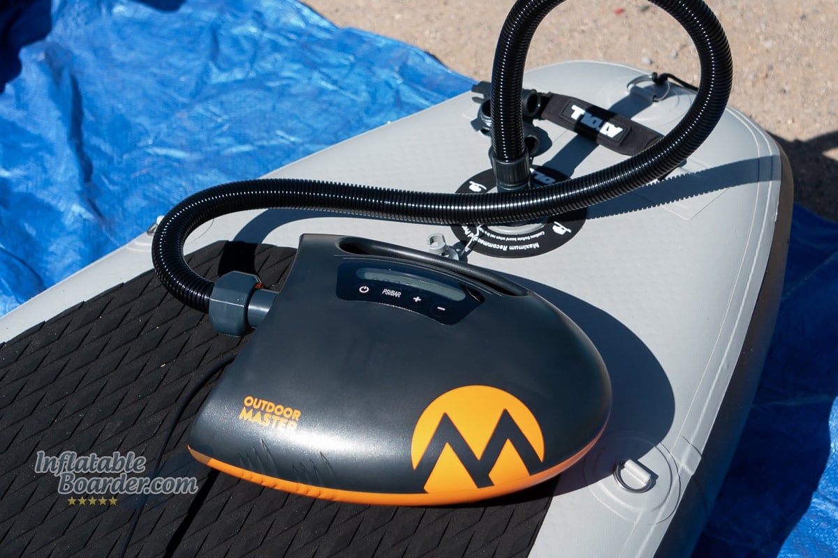 Outdoor Master Shark II electric paddle board pump