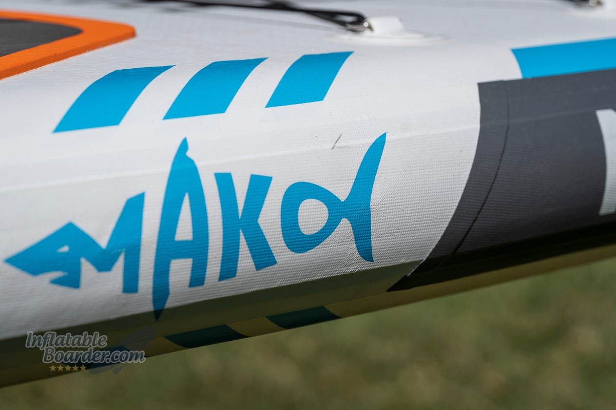 Glide O2 Mako Fishing iSUP Review - rail construction