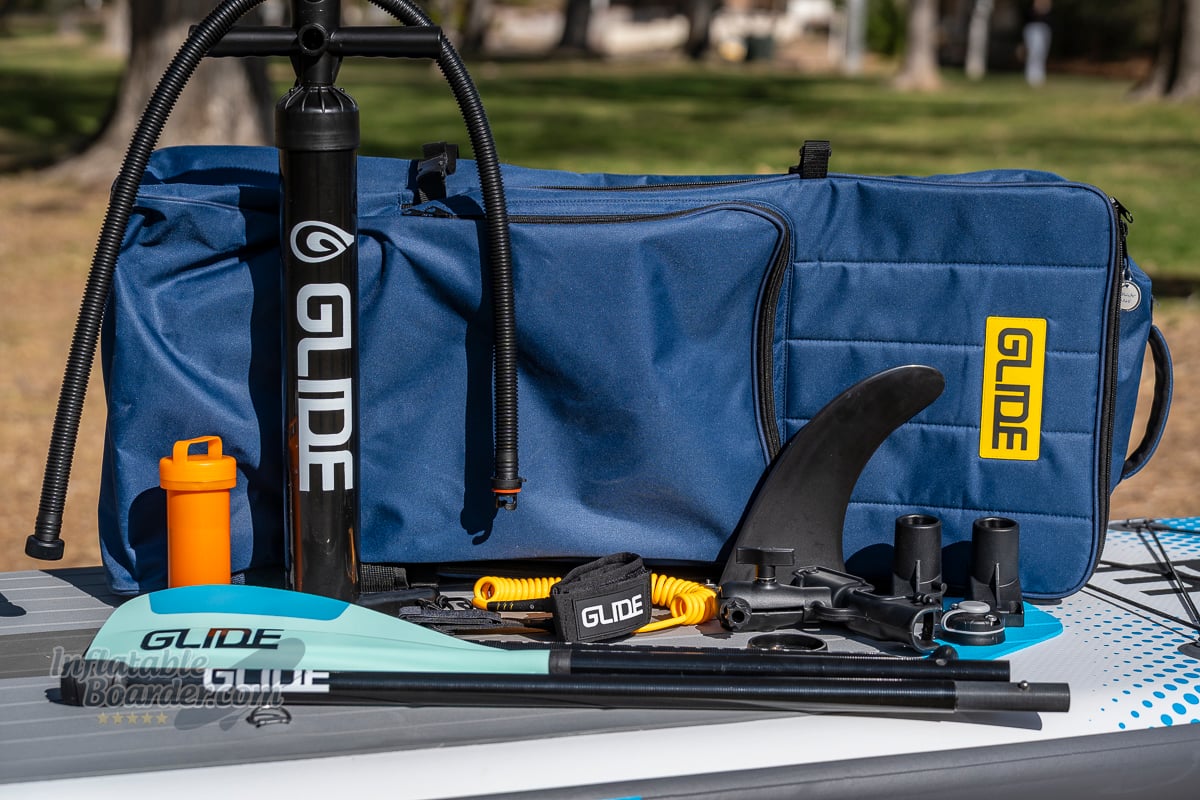 Glide Angler Core Backwater iSUP review - kit