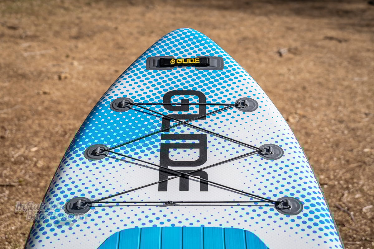 Glide Angler Core Backwater iSUP review - nose