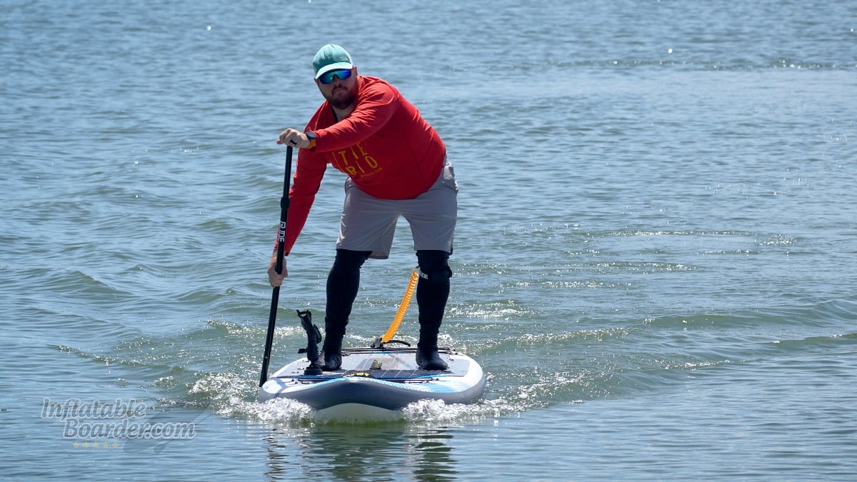 Glide Angler Core Backwater iSUP review - speed