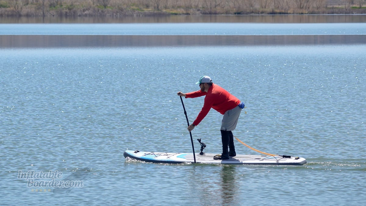 Glide Angler Core Backwater iSUP review - tracking