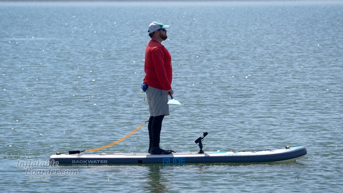 Glide Angler Core Backwater iSUP review - rigidity