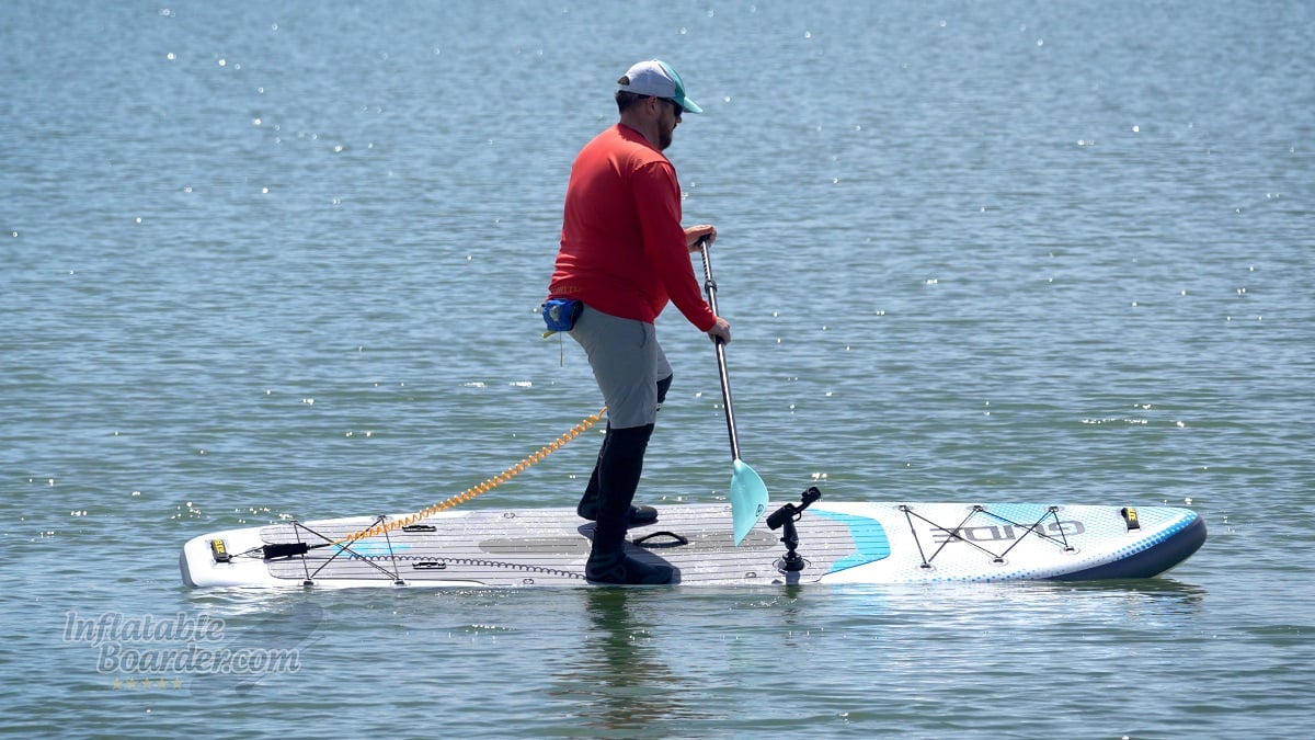 Glide Angler Core Backwater iSUP review - stability