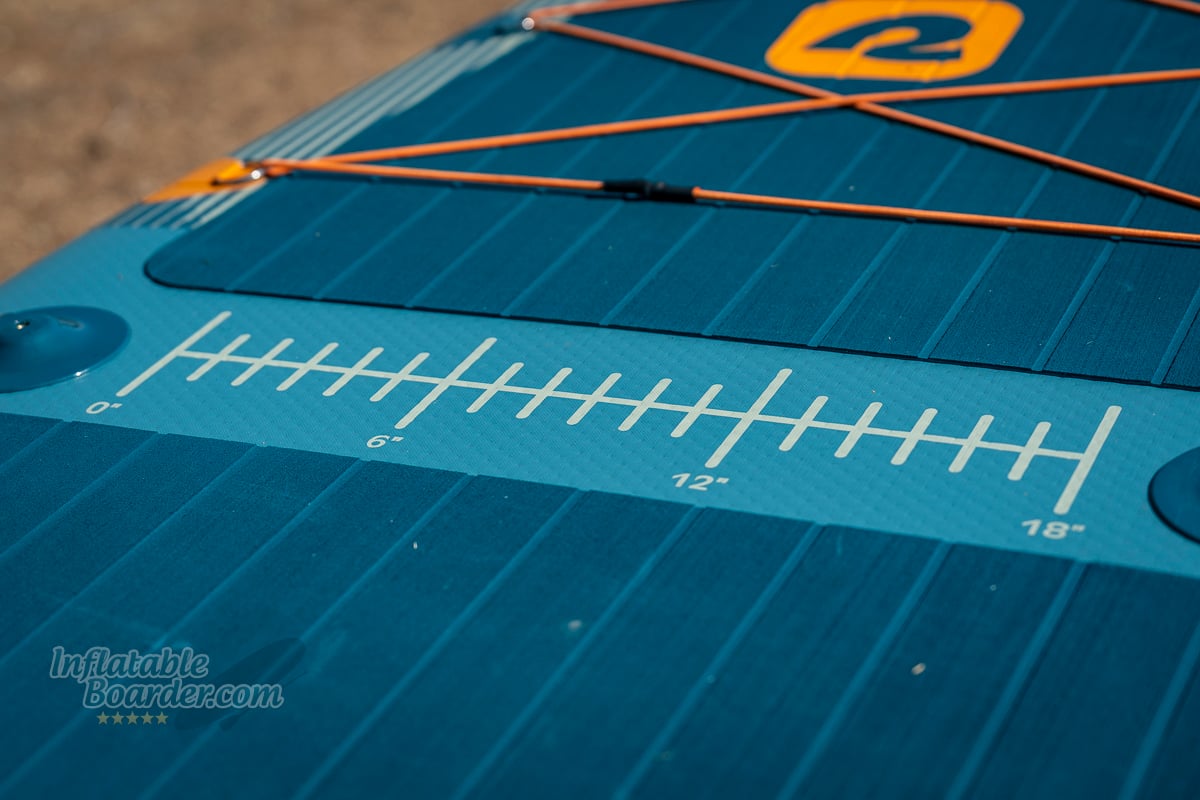 Retrospec June Fishing iSUP review - printed scale