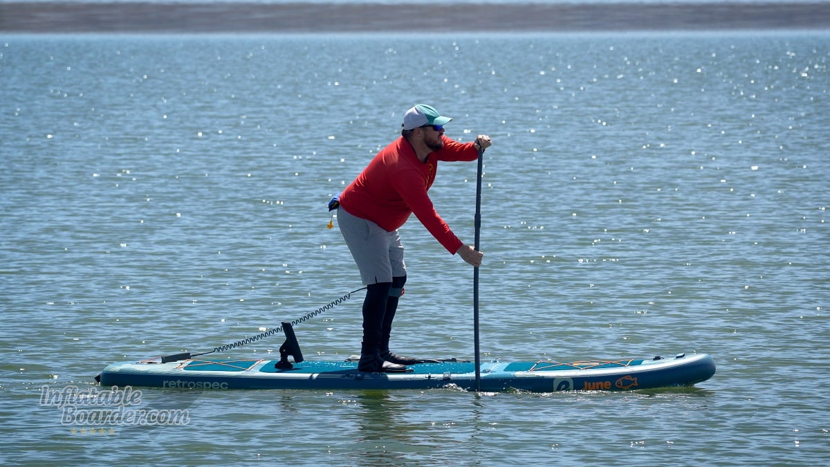 Retrospec June Fishing iSUP review - tracking