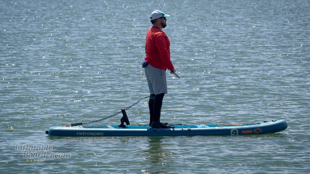 Retrospec June Fishing iSUP review - rigidity