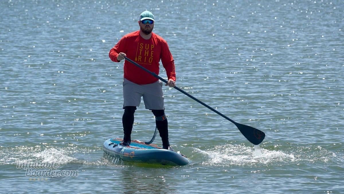 Retrospec June Fishing iSUP review - rocking