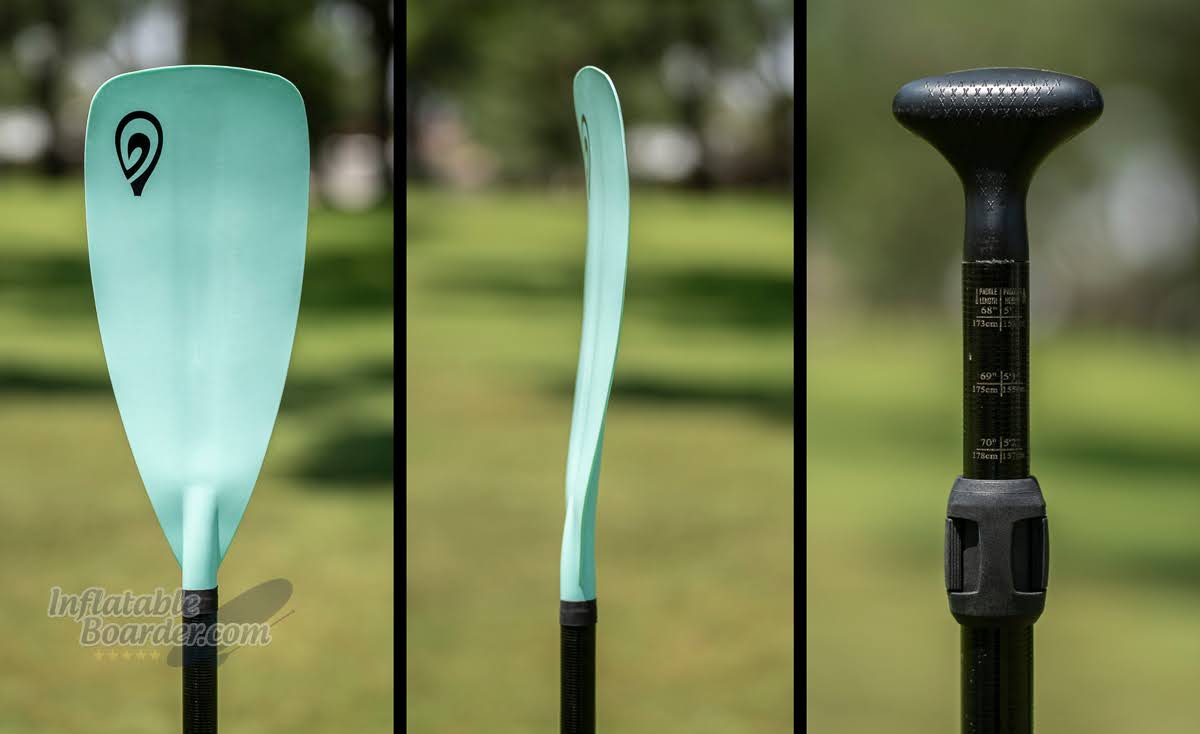 Glide Angler Core Backwater iSUP review - paddle