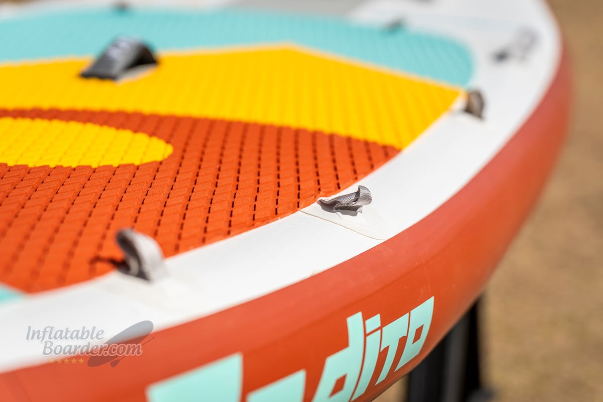 Hala Radito whitewater iSUP review - cargo tie downs