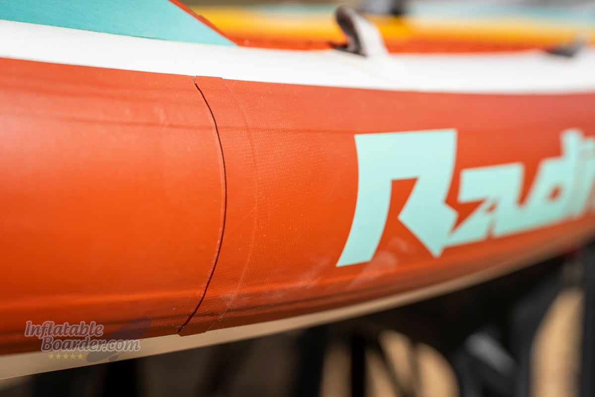 Hala Radito whitewater iSUP review - rail