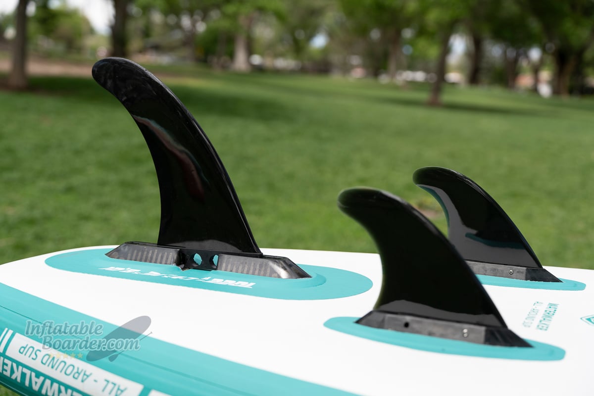 Thurso Waterwalker 126 iSUP Review - fins