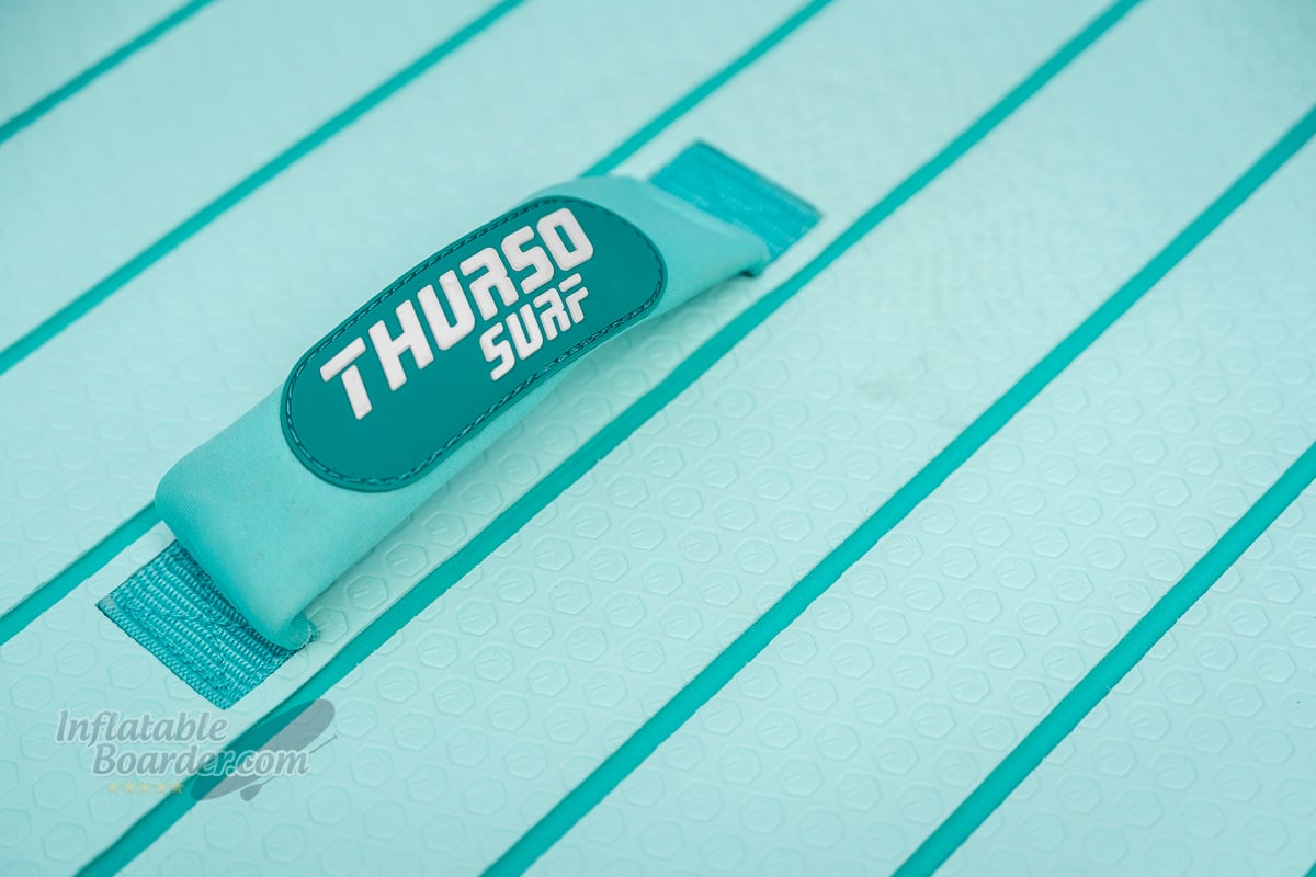 Thurso Waterwalker 126 iSUP Review - deck pad handle