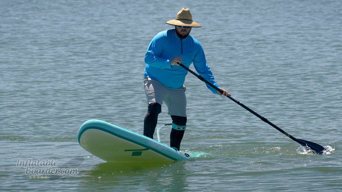 Thurso Waterwalker 126 iSUP Review - pivot turn