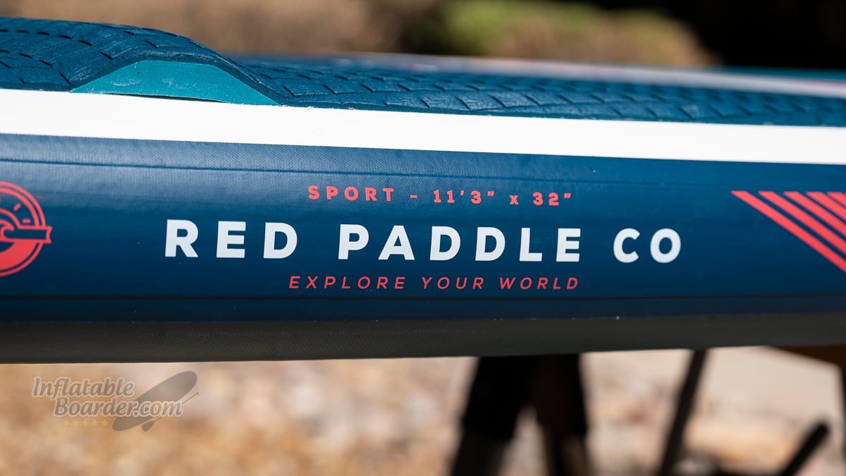 Red 11'3 Sport iSUP review - rail construction